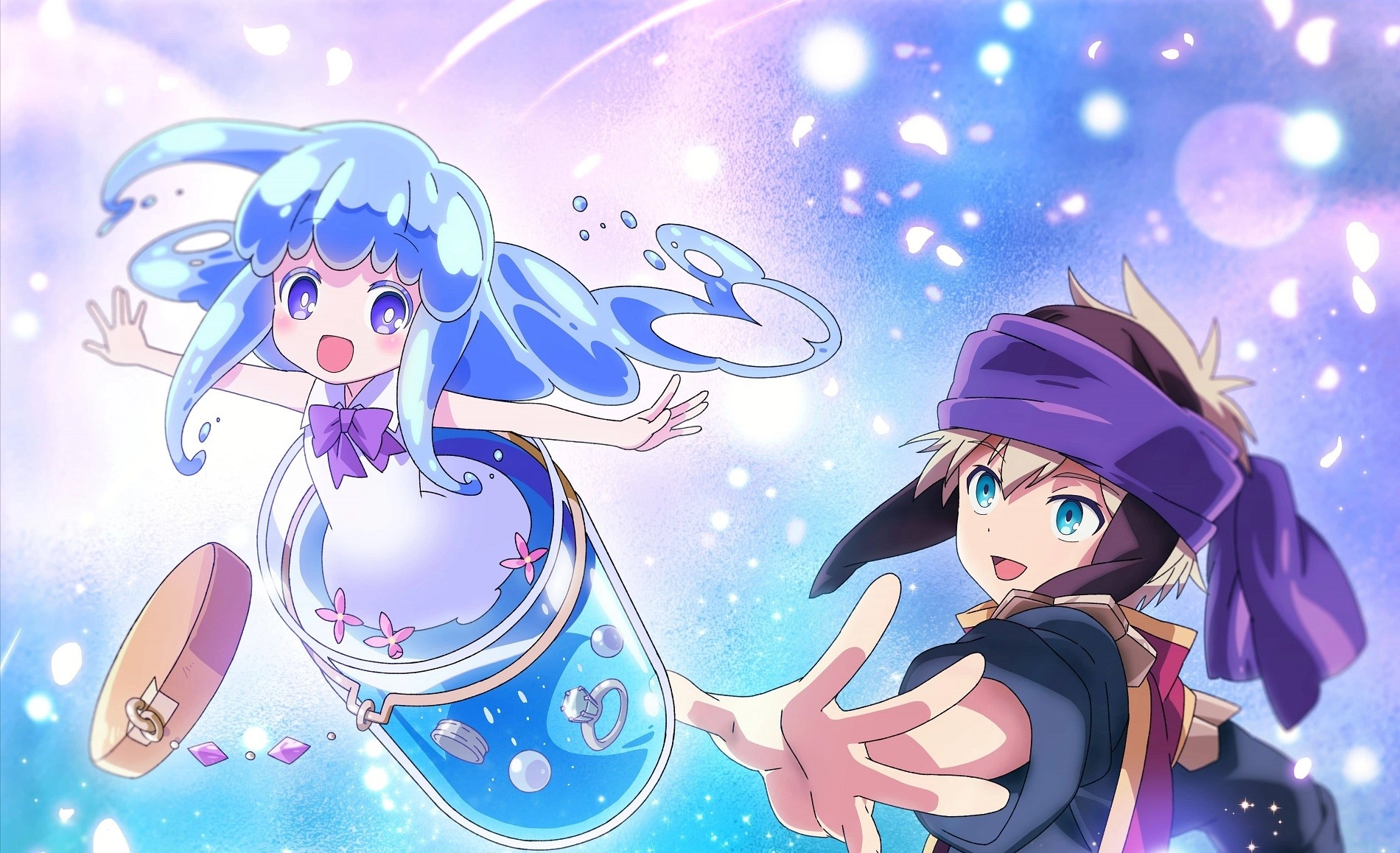 Merc Storia: The Apathetic Boy and the Girl in a Bottle banner